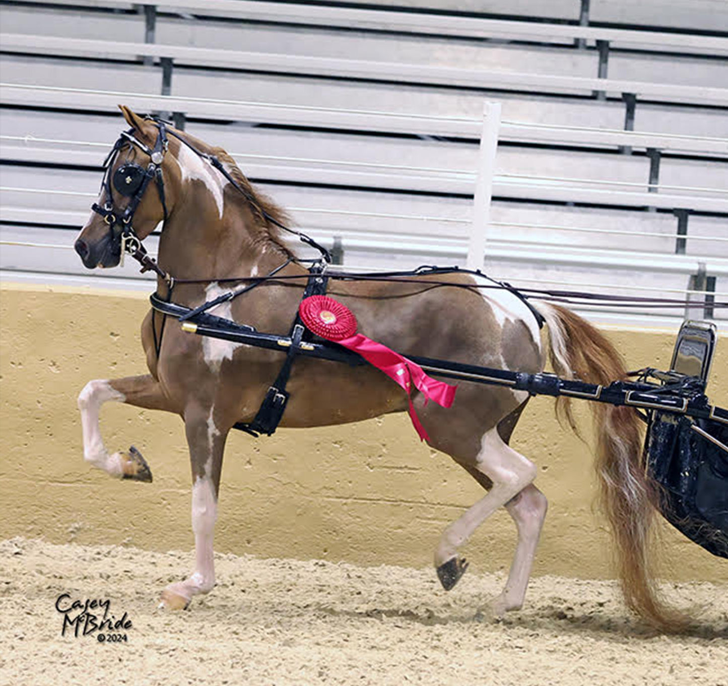 Rolled Leather Fancy Show Harness for Minis and Ponies by Mose Miller