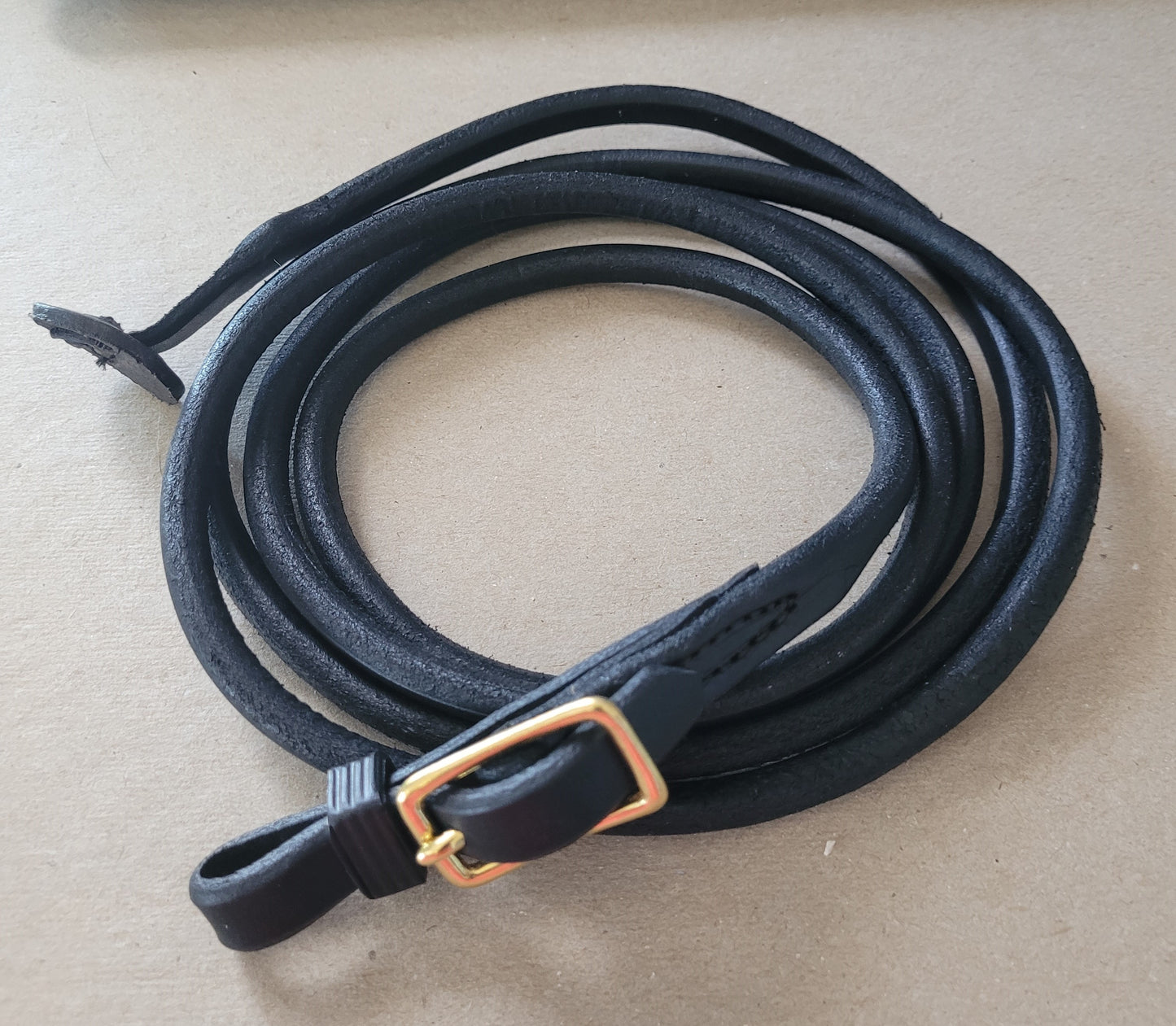 Rolled Leather Miniature Horse Lead