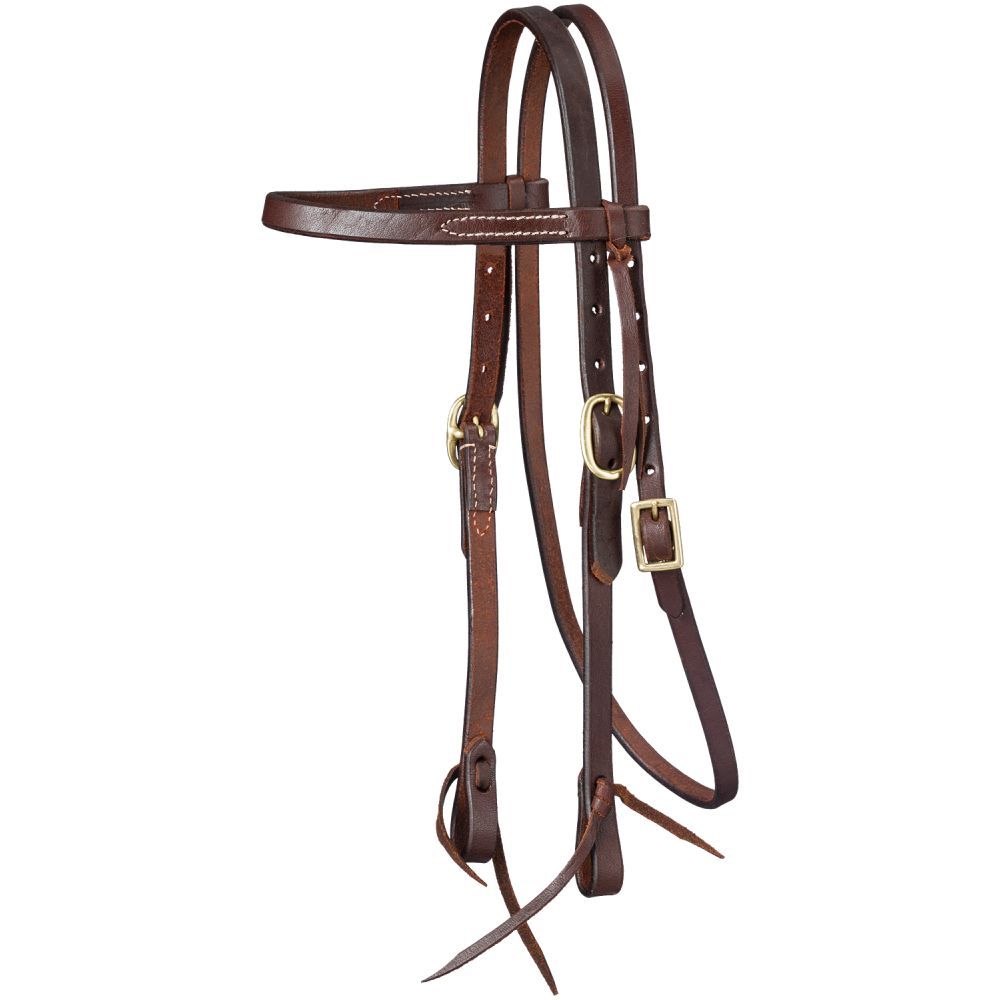 Miniature & Pony Harness Leather Browband Headstall by Royal King