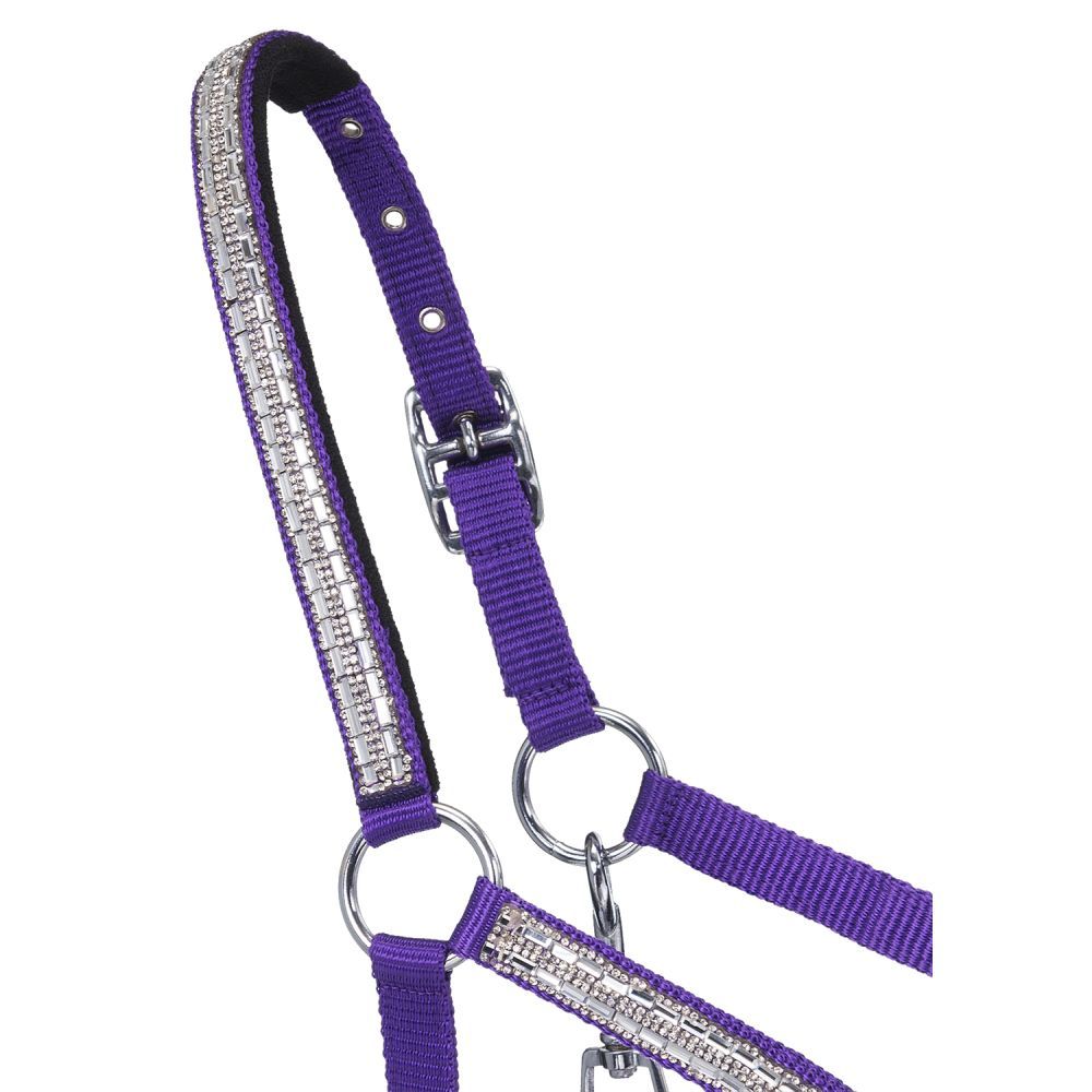 Mini Nylon Halter With Crystals by Tough1