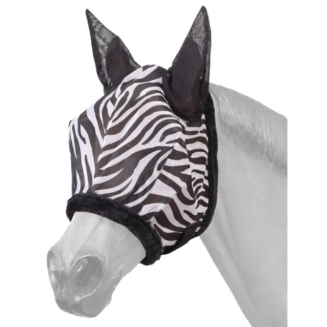 Miniature Horse and Pony Zebra Fly Mask