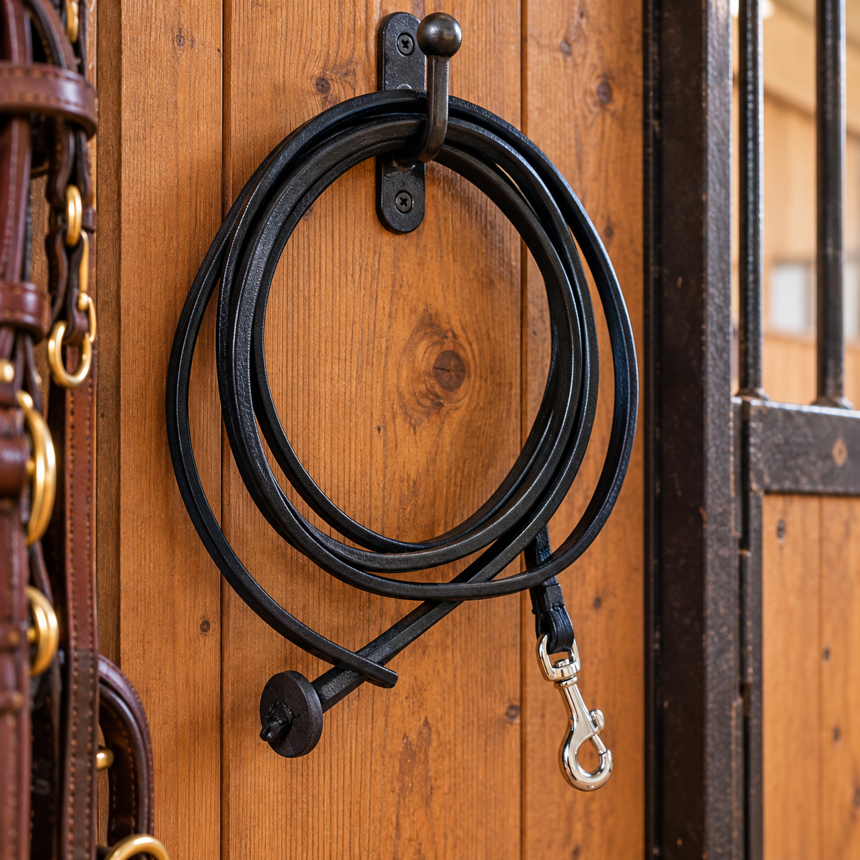Rolled Leather Miniature Horse Lead