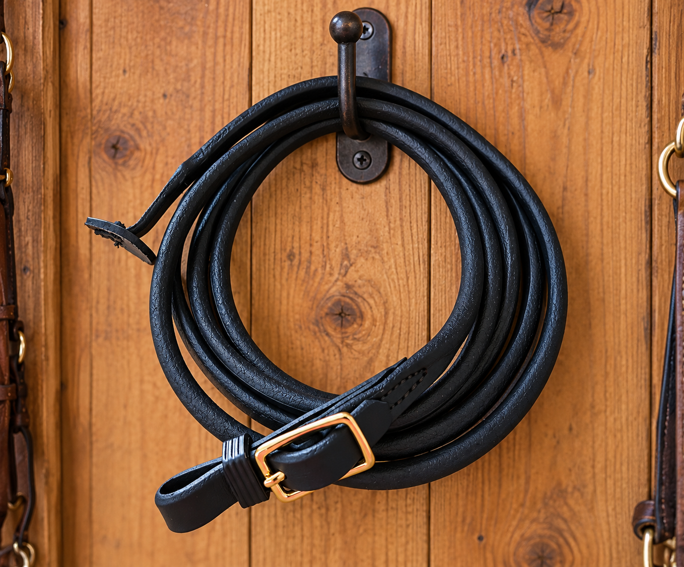 Rolled Leather Miniature Horse Lead