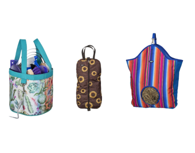 Groomer Caddy, Hay Pouch, and Halter Bag Set