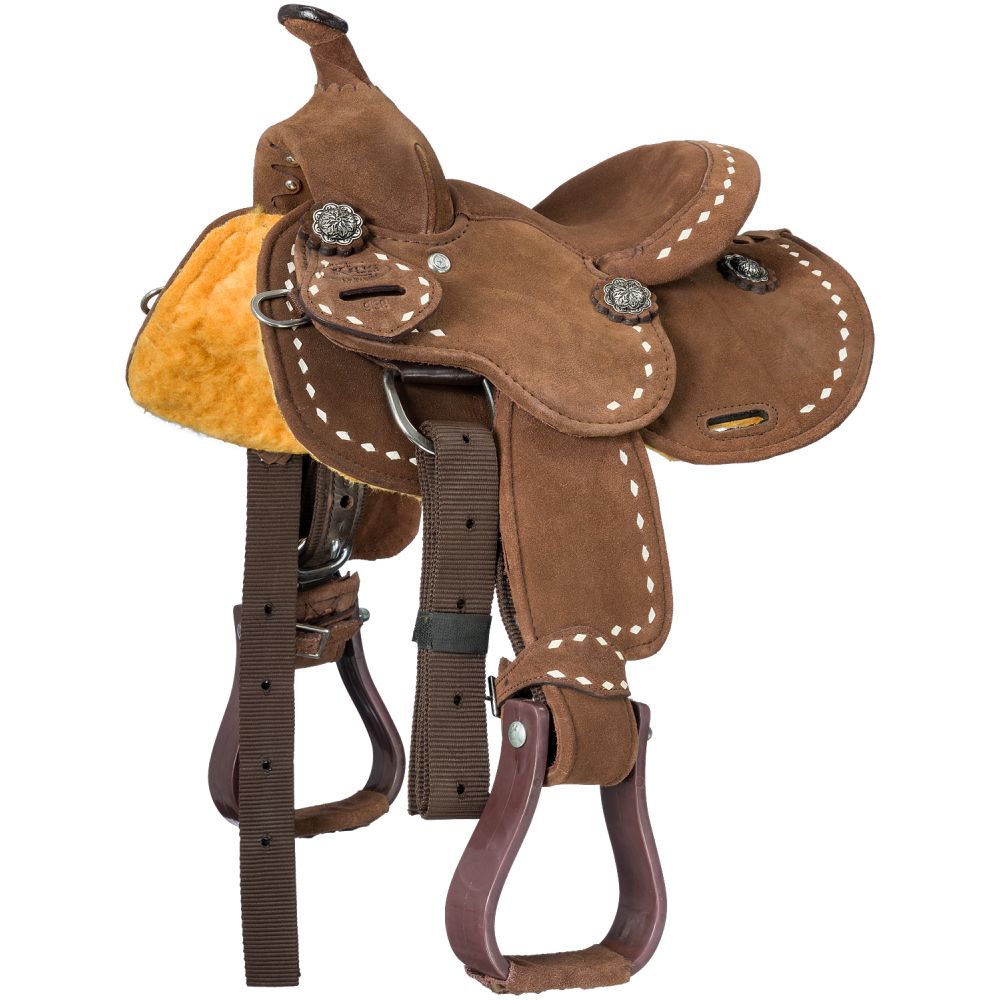 Suede Barrel Saddle, Stratford by King Series