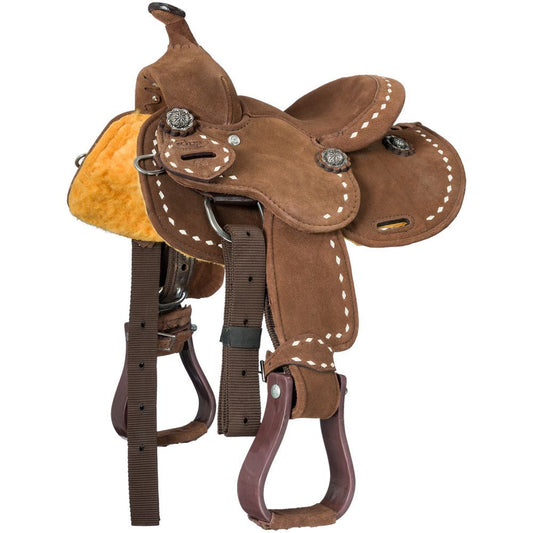 Suede Barrel Saddle, Stratford by King Series