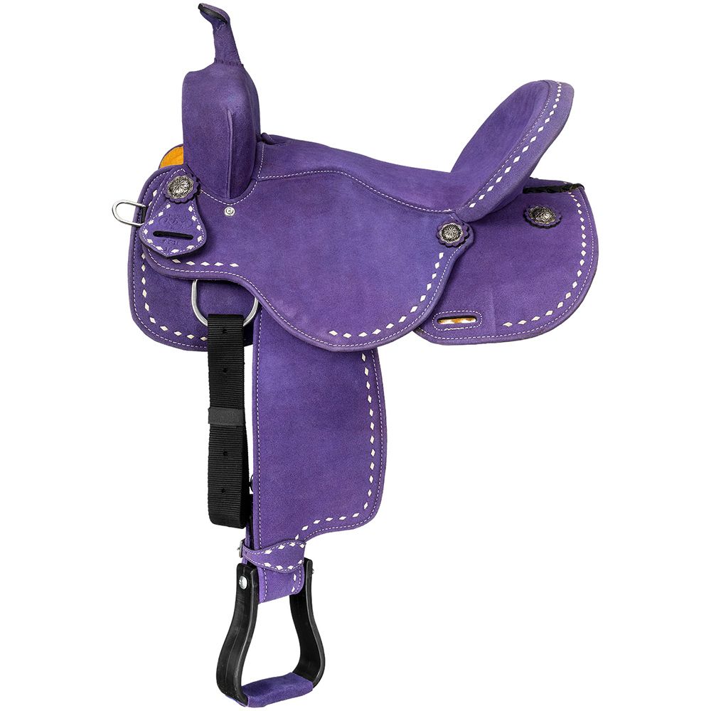 Suede Barrel Saddle, Stratford by King Series