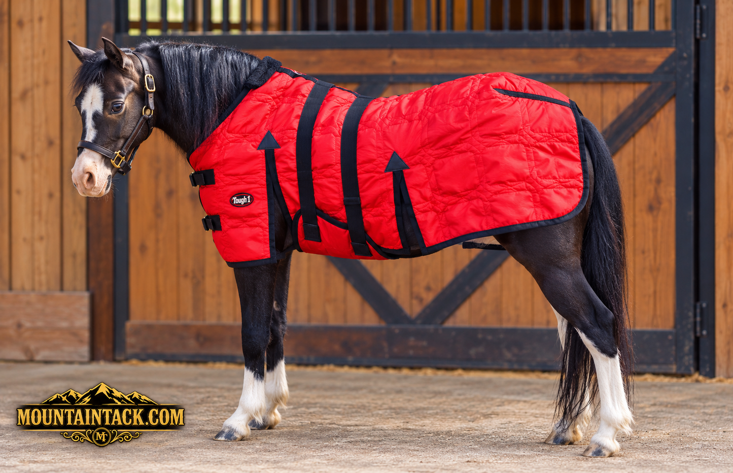 Miniature Horse 600D Stable Blanket with Belly Wrap – Durable & Warm, by Tough1
