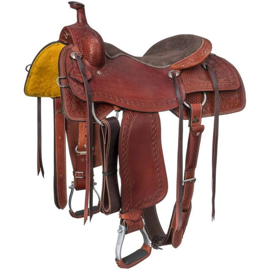 Ranch Saddle, Split Rail by Silver Royal