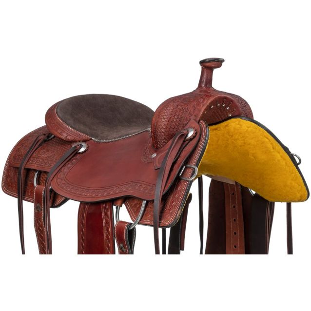 Ranch Saddle, Split Rail by Silver Royal
